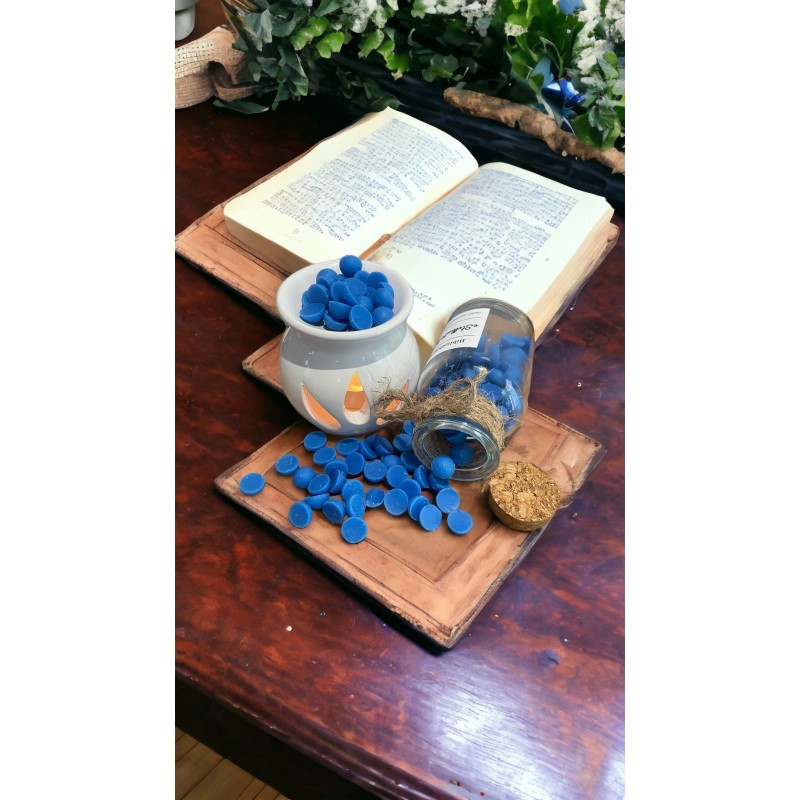 Σταγόνες wax melts με άρωμα ''Bibliothique'' σε μπουκαλάκι με φελλό